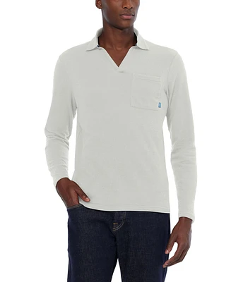 Scotch & Soda Men's Relaxed-Fit Long-Sleeve Pocket Polo Shirt