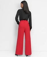 Dkny Women's High-Waisted Wide-Leg Pants