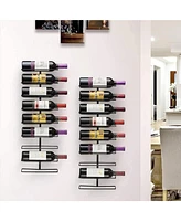 Sorbus Wall Mount Wine Rack - 27 Level Wine Rack Wall Mounted for Wine Bottles