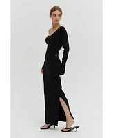 Crescent Women's Arianna One Shoulder Maxi Dress