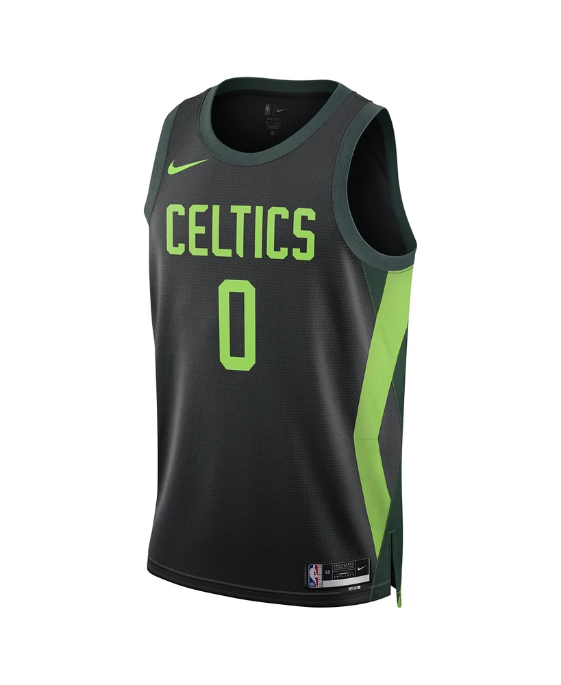 Nike Men's and Women's Black Jayson Tatum Boston Celtics 2024/25 City Edition Finished Swingman Jersey