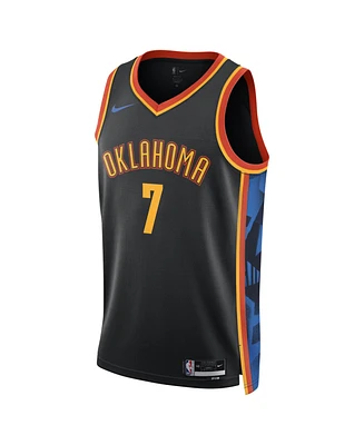 Nike Men's and Women's Black Chet Holmgren Oklahoma City Thunder 2024/25 Edition Finished Swingman Jersey