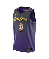 Nike Men's and Women's Purple Anthony Davis Los Angeles Lakers 2024/25 City Edition Finished Swingman Jersey