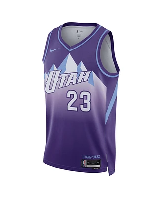 Nike Men's and Women's Purple Lauri Markkanen Utah Jazz 2024/25 City Edition Finished Swingman Jersey