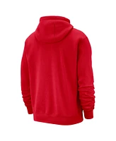 Nike Men's Red Memphis Grizzlies 2024/25 City Edition Essential Club Pullover Hoodie