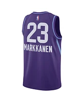 Nike Men's and Women's Purple Lauri Markkanen Utah Jazz 2024/25 City Edition Finished Swingman Jersey