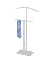 Kings Brand Furniture Dossi Metal Suit Valet Stand, Clothes Rack, Clothing Organizer, Jacket Hanger, Tie Hanger