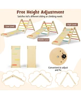 Gouun 7-in-1 Toddler Climbing Toy Connected Table and Chair Set for Boys and Girls Aged 3-14 Years Old