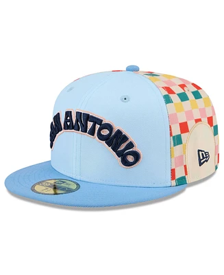 New Era Men's Light Blue San Antonio Spurs 2024/25 City Edition 59FIFTY Fitted Hat