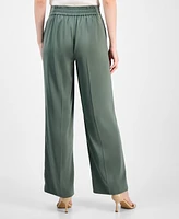 Anne Klein Women's Pull-On High-Rise Wide-Leg Pants