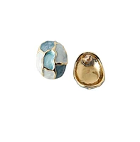Sohi Women's The Veined Stud Earrings