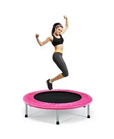 Gouun 38 Inch Mini Folding Trampoline Portable Leisure Fitness Backboard
