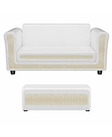 Gouun Soft Kids Double Sofa with Ottoman