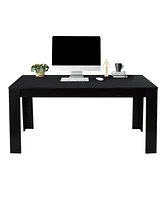 Gouun 63 Inch Rectangular Modern Dining Kitchen Table for 6 People