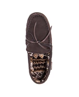 Muk Luks Men's Paul Printed Berber Suede Moccasin