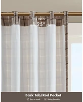 Madison Park Anaheim Plaid Curtain 1 Panel for bedroom, Rob Pocket/Back Tab fit up to 1.25 inches rod Single Living Room