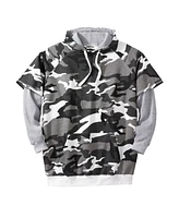 Boulder Creek Big & Tall by KingSize Thermal-Lined Layered Look Hoodie