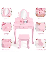 gaomon Kids' Vanity Set with Mirror