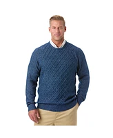 KingSize Big & Tall Soft Cable Knit Crewneck Sweater