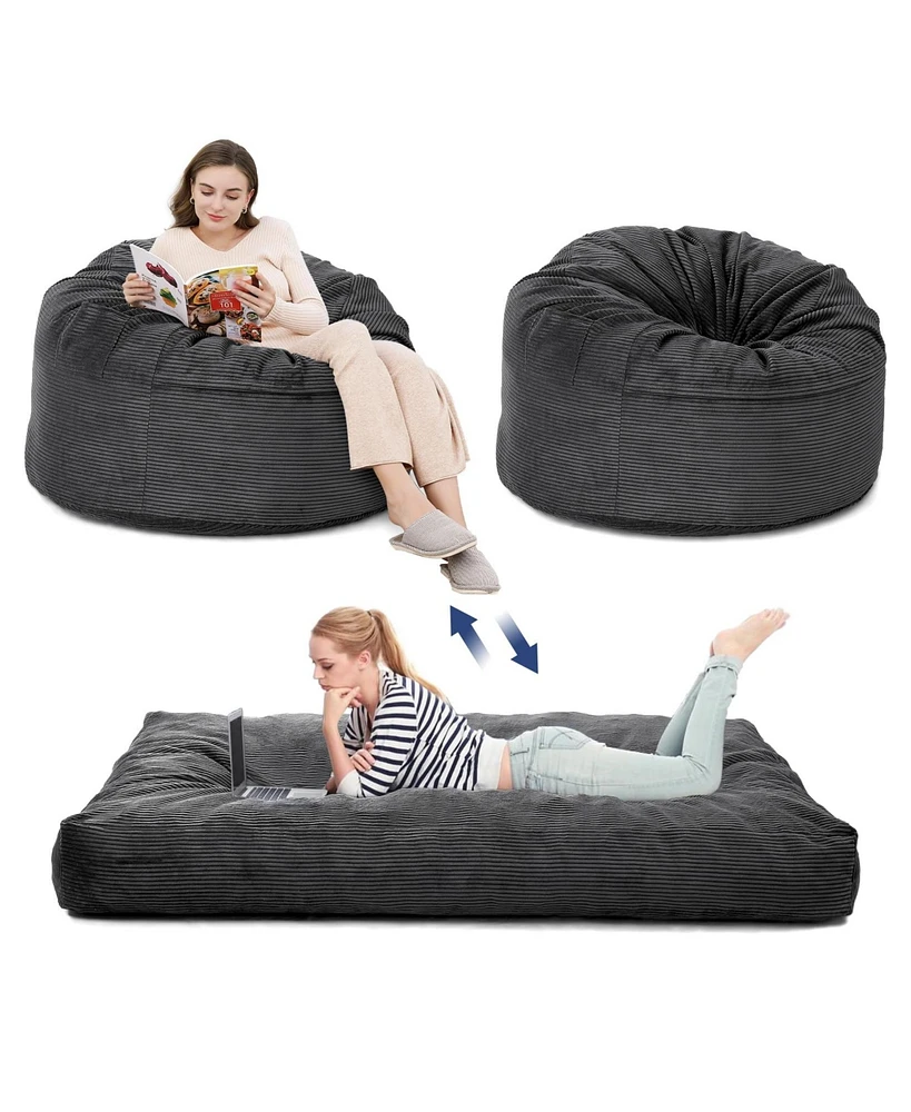 gaomon Bean Bag Chair for Adults, Giant Bean Bag Bed