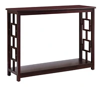 Kings Brand Furniture Pellegrino Dark Cherry Wood Console Table