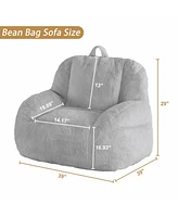 gaomon Giant Bean Bag Chair, Faux Fur Stuffed Bean Bag Couch