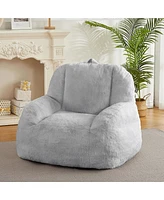 gaomon Giant Bean Bag Chair, Faux Fur Stuffed Bean Bag Couch