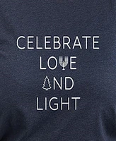 Hybrid Apparel Plus Trendy Celebrate Love and Light Graphic Pullover Top