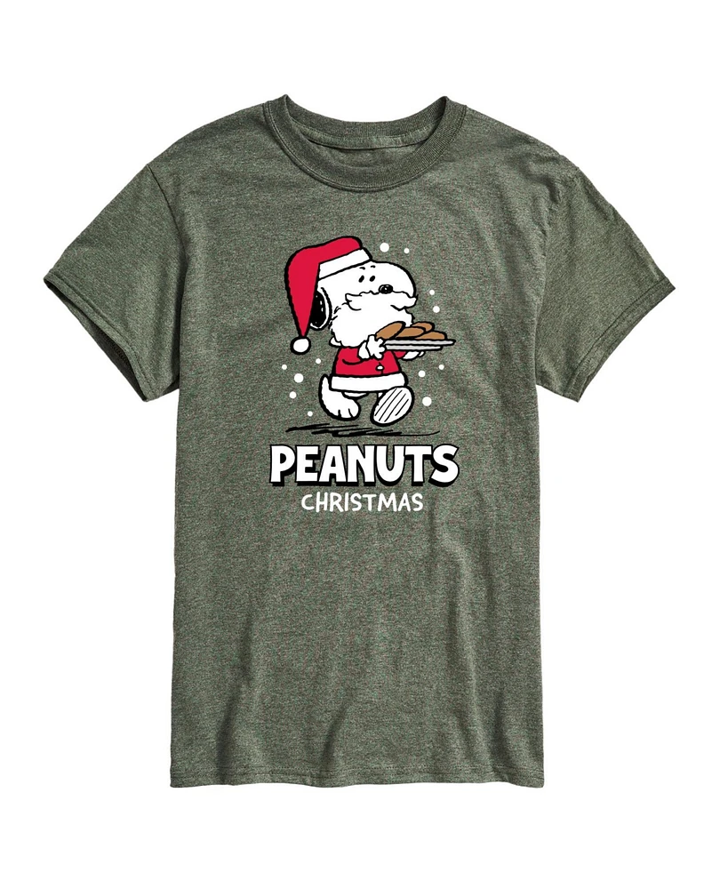 Airwaves Men's Peanuts Snoopy Santa Short Sleeve Tee