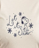 Hybrid Apparel Plus Peanuts Let It Snow Graphic Pullover Top