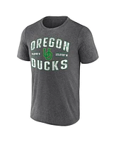 Fanatics Men's Heather Charcoal Oregon Ducks Iconic Want to Play T-Shirt