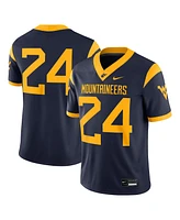 Nike Men's 24 Navy West Virginia Mountaineers Game Jersey