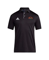 Adidas Men's Black Miami Hurricanes Coaches Polo