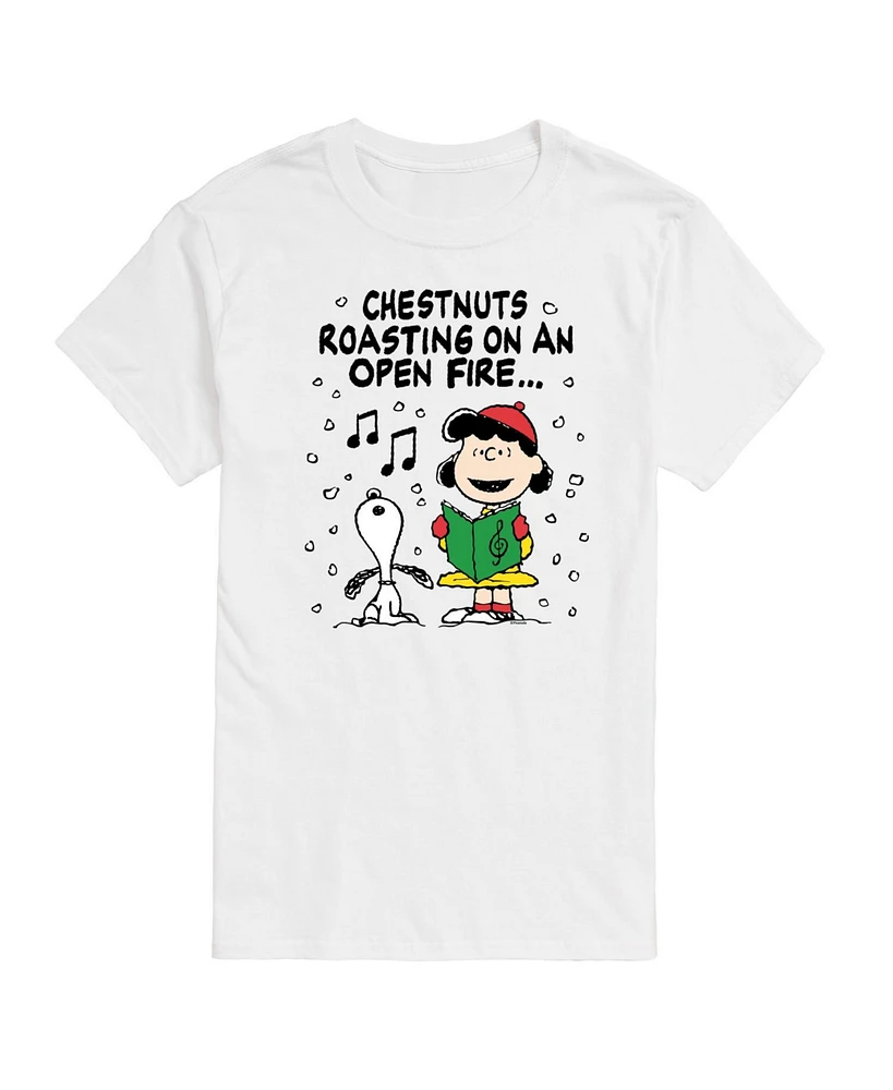 Airwaves Men's Peanuts Chesnuts Roasting Short Sleeve Tee