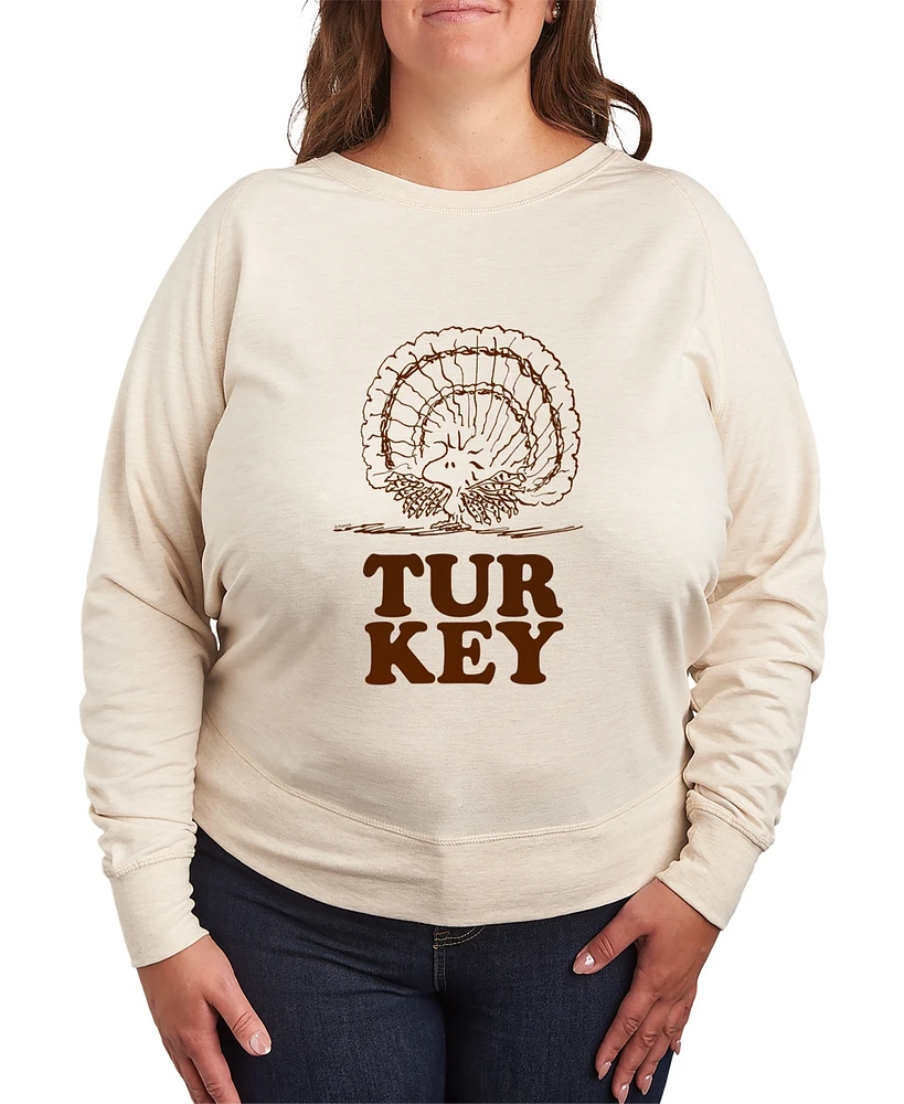 Hybrid Apparel Plus Peanuts Turkey Graphic Pullover Top