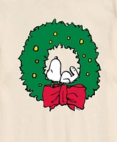 Airwaves Men's Peanuts Snoopy Wreath Short Sleeve Tee