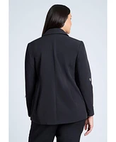 Eloquii Plus Pearl Detail Blazer