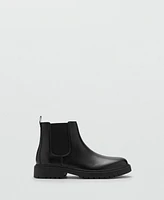 Mango Men's Track Sole Chelsea Leather Ankle Boots