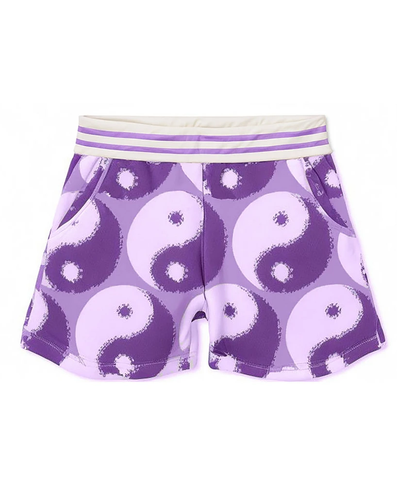 kensie Big Girls French Terry Elastic Waist Shorts