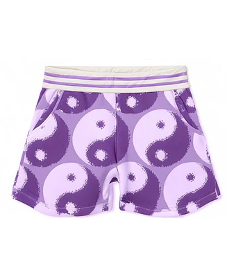 kensie Big Girls French Terry Elastic Waist Shorts