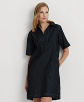 Lauren Ralph Denim Cotton Shift Dress