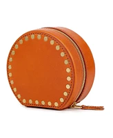 Leather Jewelry Box - Round