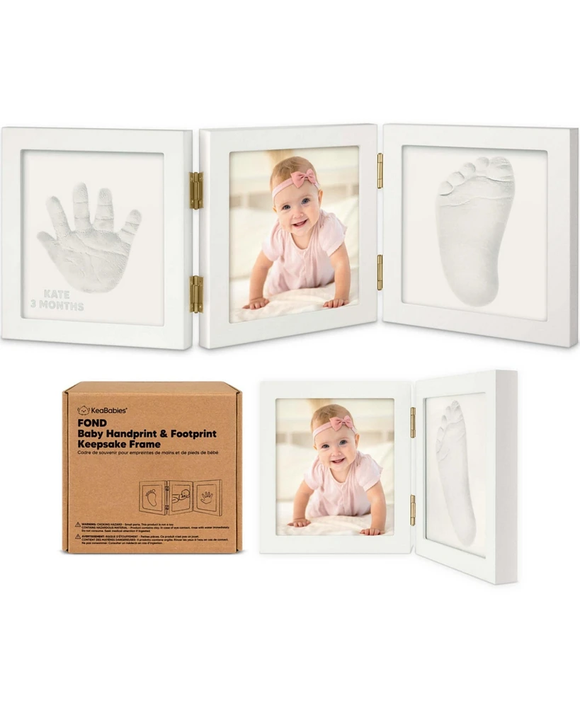 KeaBabies Fond Baby Hand and Footprint Kit Frame, Shower Gifts for Boys, Girls, Newborn Keepsake