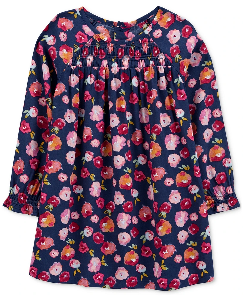 Carter's Toddler Girls Flower-Print Babydoll Dress