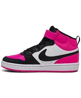 Nike Little Girls Court Borough Mid 2 Stay-Put Closure Casual Sneakers from Finish Line
