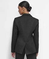 Dkny Women's Ponte Single-Button Notched-Lapel Blazer