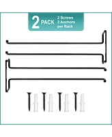 Sorbus Pack 12 Inch Wall Mounted Wine Glass Racks for Under Cabinet