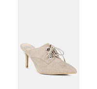 Rag & Co Miladi Suede Stiletto Mules