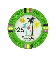 Slickblue Desert Heat Poker Chips 25-Pack - Clay Composite, High-Quality Set - $25