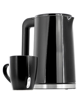 MegaChef 1.7 Liter Double Wall Stainless Steel Electric Tea Kettle